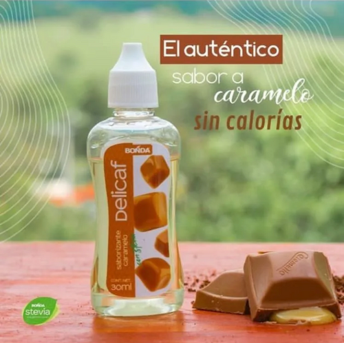 Delicaf Caramelo 30ml | Saborizante Sin Azúcar para Café y Lattes | Con Stevia
