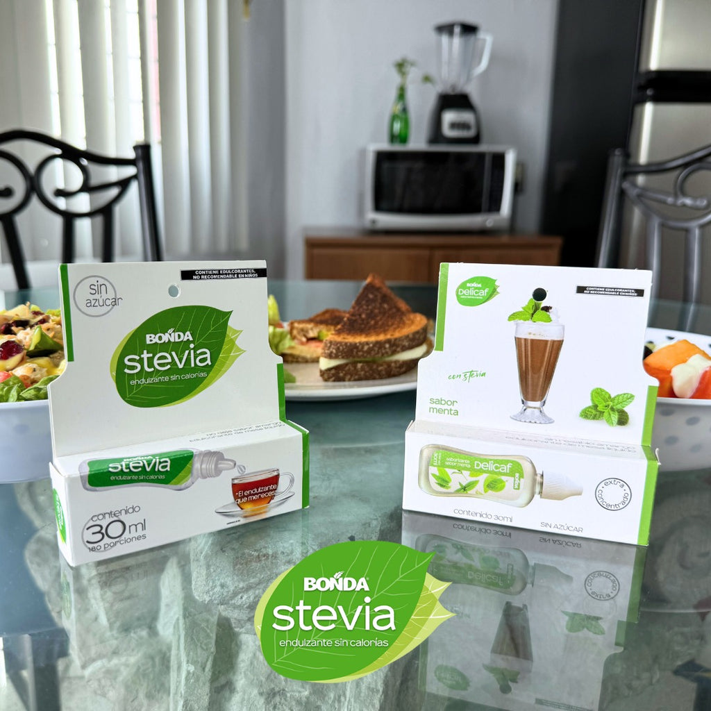 Stevia Líquida BONDA 30ml | Endulzante Natural Sin Calorías | 150x Más Dulce